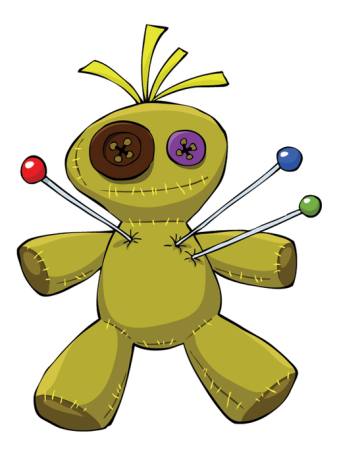 puppet, voodoo, needles, toy, button Dedmazay - Dreamstime