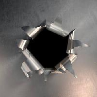 Pixwords The image with hole, bullet, steel James Steidl - Dreamstime