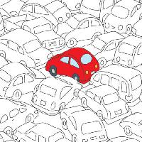 red, car, jam, traffic Robodread - Dreamstime