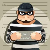 Pixwords The image with thief, jail, criminal Artisticco Llc - Dreamstime