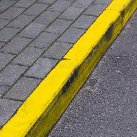 Pixwords The image with yellow, road, sidewalk, bricks, asphalt Rtsubin