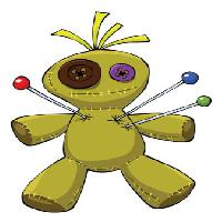 Pixwords The image with puppet, voodoo, needles, toy, button Dedmazay - Dreamstime