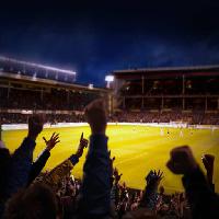 Pixwords The image with footbal, people, game, players, crowd Mikael Damkier (Mikdam)