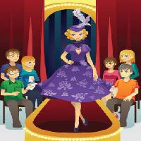 Pixwords The image with stage, lady, woman, purple, people, courtains Artisticco Llc - Dreamstime