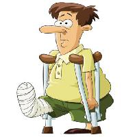 Pixwords The image with broken, leg, arms, face, doctor Dedmazay - Dreamstime