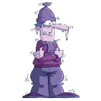 Pixwords The image with cold, man, ice, purple Dedmazay - Dreamstime