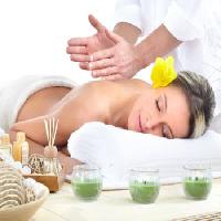 woman, therapy, massage, yellow, flower Kurhan - Dreamstime