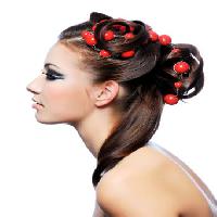 hair, woman, red, beads, naked Valua Vitaly - Dreamstime