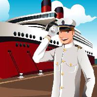 Pixwords The image with boat, yacht, man, captain, person, red, sky Artisticco Llc (Artisticco)