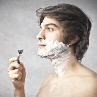 Pixwords The image with razor, man, foam, hair, blade Bowie15 - Dreamstime