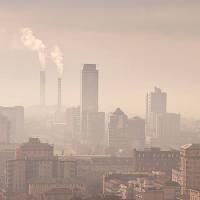 Pixwords The image with city, towers, smog, tower Heavyrobbie - Dreamstime