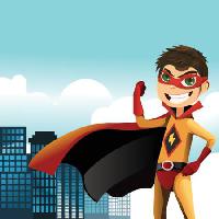 Pixwords The image with super, flash, mask, boy, city, building Artisticco Llc - Dreamstime