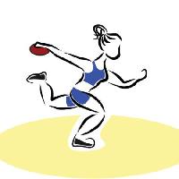 sport, sports, throw, woman, yellow, blue Nuriagdb - Dreamstime