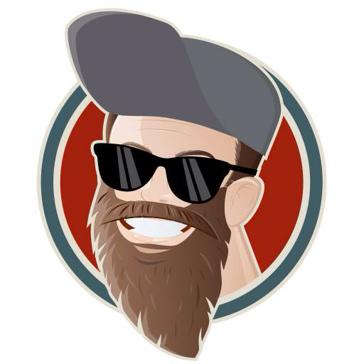 man, person, drawing, logo, sun glasses, cap, hat, beard Dietmar Höpfl (Shock77)