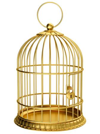 bird, cage, gold, lock Ayvan - Dreamstime
