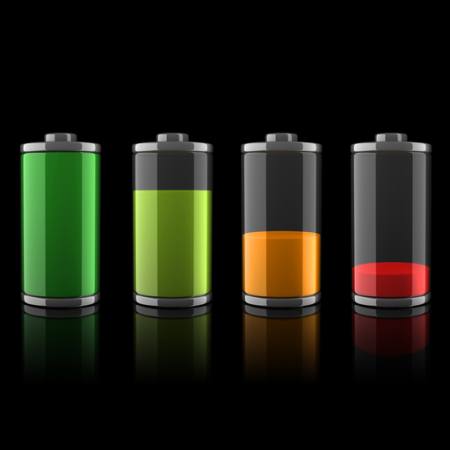 battery, drain, green, yellow, red Koya79 - Dreamstime