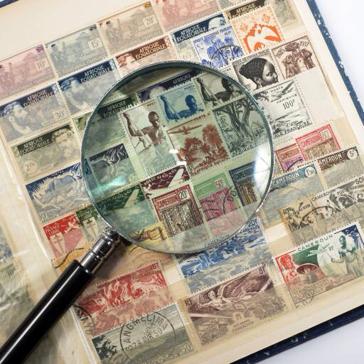 stamp, stamps, magnifying glass, book Lio2012 stamp, stamps, magnifying glass, book Lio2012