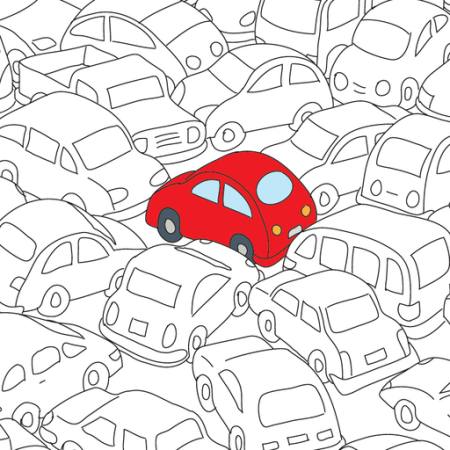 red, car, jam, traffic Robodread - Dreamstime