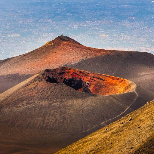 volcano, eruption, desert, nature, crater, landscape Martin Molcan (Martinmolcan)