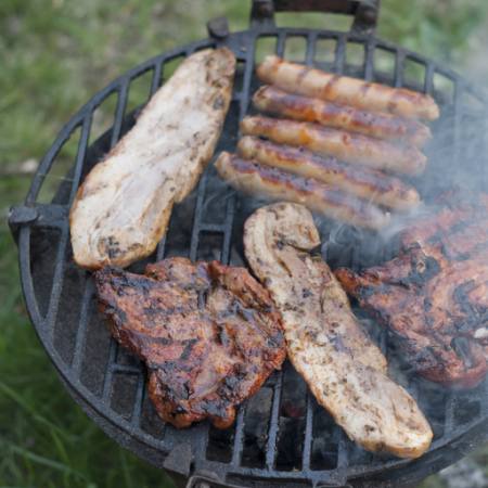 barbeque, food, eat, meat, steak, fire, smoke Wojpra - Dreamstime