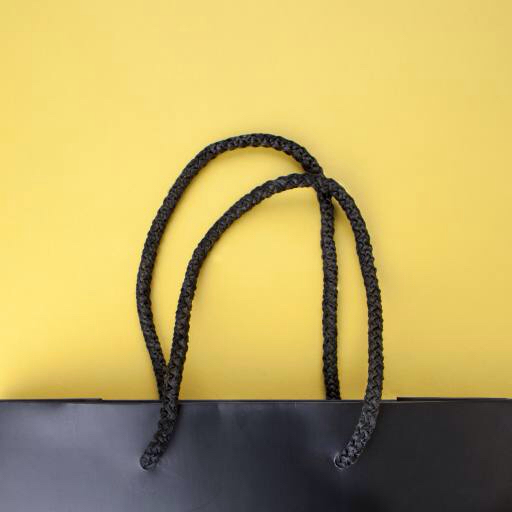 bag, rope, ropes, yellow, black Retro77