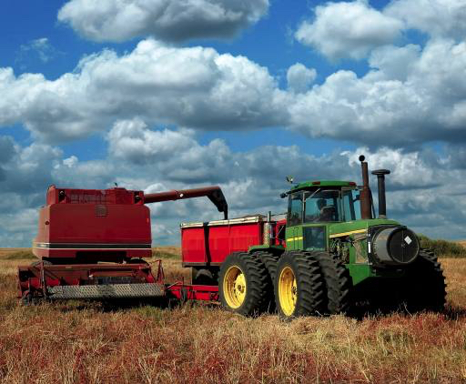 tractor, sky, clouds, field Lorraine Swanson (Pixart)