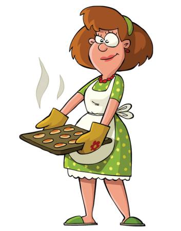 cook, cake, mom, mother, hot Dedmazay - Dreamstime