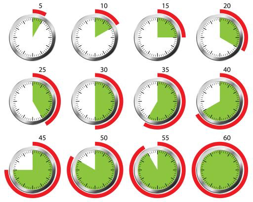 time, clock, seconds, second, green, red, circle Rasà Messina Francesca (Francy874)