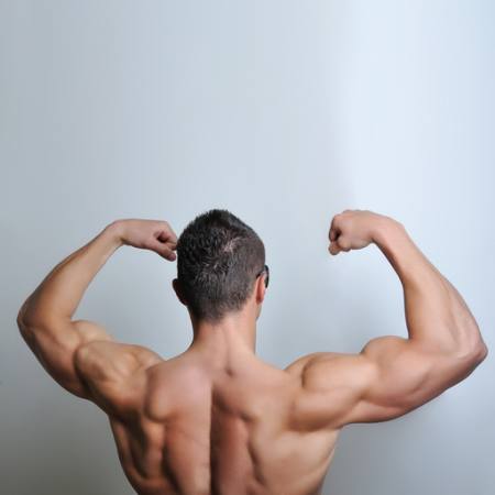 man, back, muscle, head, hands Alen Ciric - Dreamstime