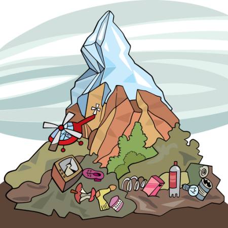 mountain, ice, trash, chopper Igor Zakowski - Dreamstime