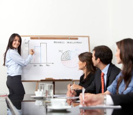 board, men, meeting, woman, chart, pie Andres Rodriguez - Dreamstime