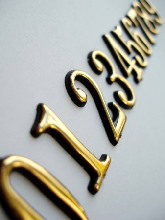 numbers, gold Anette Linnea Rasmussen - Dreamstime