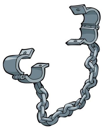 cuffs, chain, chains, prisoner Dedmazay - Dreamstime