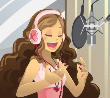 song, sing, woman, mic, microphone, happy, beats,  Artisticco Llc - Dreamstime