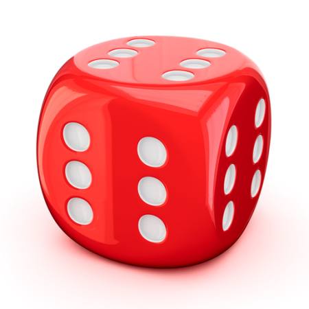 dice, red, six Timbrk - Dreamstime