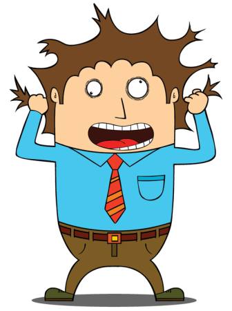 hair, man, pull, blue, shirt, tie, stressed zenwae - Dreamstime