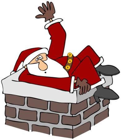 santa, chimney Caraman - Dreamstime