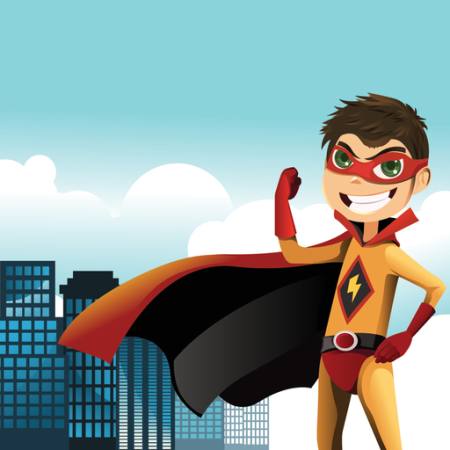 super, flash, mask, boy, city, building Artisticco Llc - Dreamstime