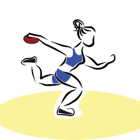 sport, sports, throw, woman, yellow, blue Nuriagdb - Dreamstime