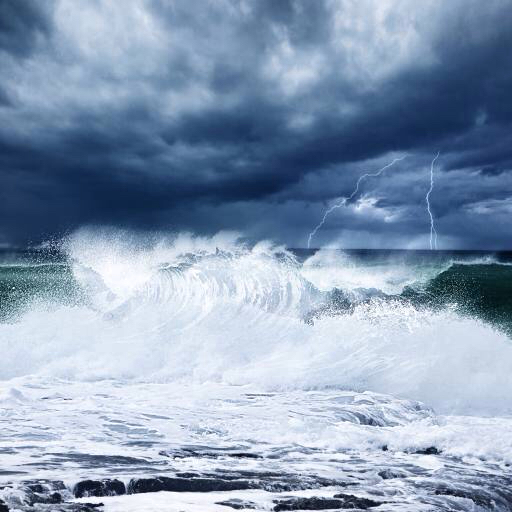 water, storm, ocean, weather, sky, clouds, lightning Anna  Omelchenko (AnnaOmelchenko)