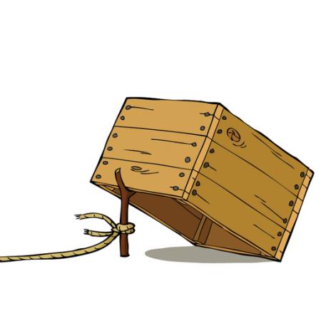 box, stick, rope Dedmazay - Dreamstime