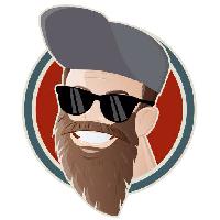 Pixwords The image with man, person, drawing, logo, sun glasses, cap, hat, beard Dietmar Höpfl (Shock77)