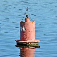 waer, red, float, floating, object, sea, ocean Hellen Sergeyeva (Unkas1978)