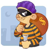 Pixwords The image with thief, money, bag, dollar, criminal, flashlight Freud - Dreamstime