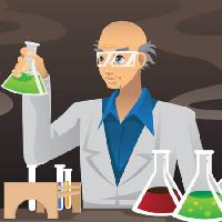 scientist, chemist, bottles, green, red, mix Artisticco Llc - Dreamstime