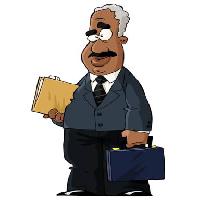 Pixwords The image with man, briefcase, files, black Dedmazay - Dreamstime