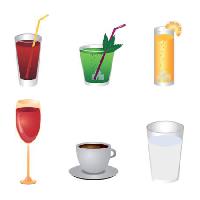 Pixwords The image with glasses, coktails, coffee, water, glass, wine, juice Rasà Messina Francesca - Dreamstime