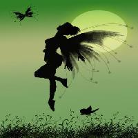 fairy, green, moon, fly, wings, butterfly Franciscah - Dreamstime