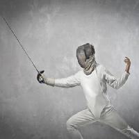 sword, man, sport, white, mask Bowie15 - Dreamstime