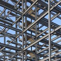 Pixwords The image with building, frame, steel, skelet, construction, sky Joseph Gough (Joegough)